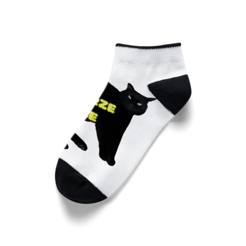 Schwarze Katze(黒猫) 2 Ankle Socks