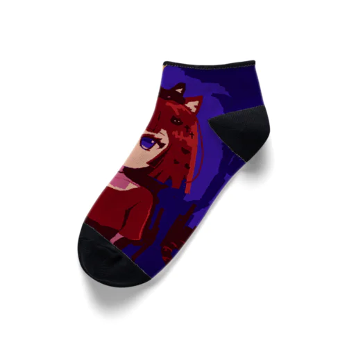 赤毛の猫ミミ女の子 Ankle Socks