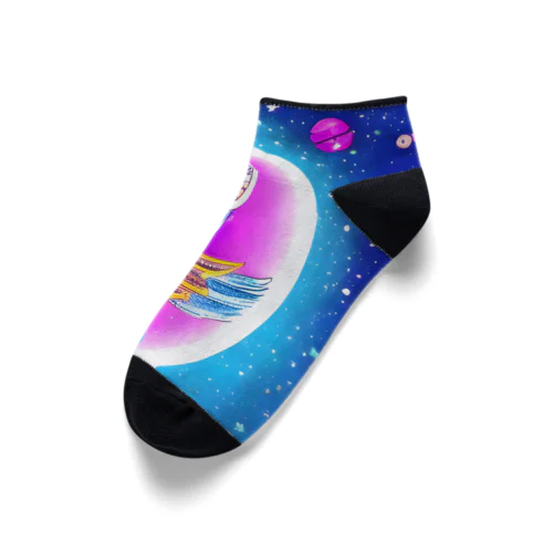 フクロウの宇宙飛行士 Ankle Socks