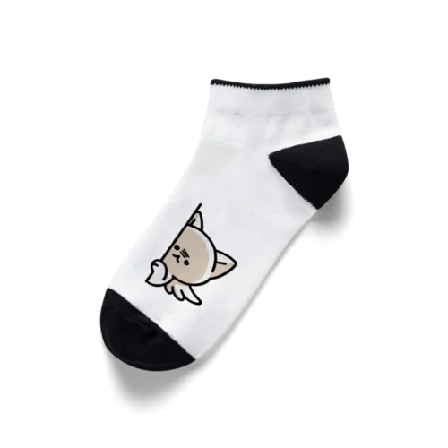 じっと見つめるねこ Ankle Socks