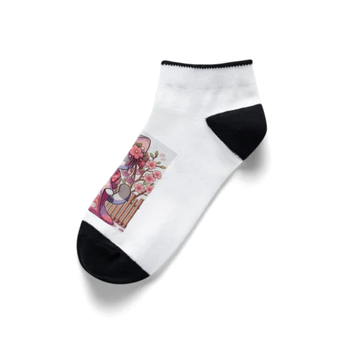 振り袖ねこ Ankle Socks