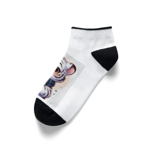 ほわいとたいがー Ankle Socks