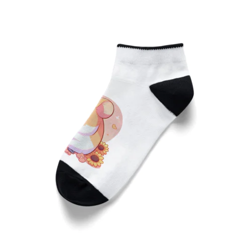 ヒマワリの種大好きハムハム Ankle Socks