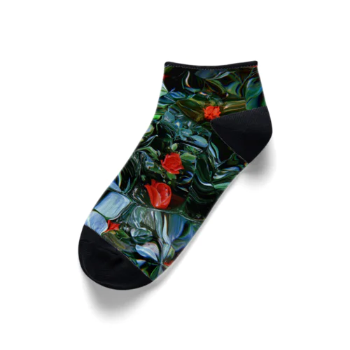 Rose Glossy_01S Ankle Socks