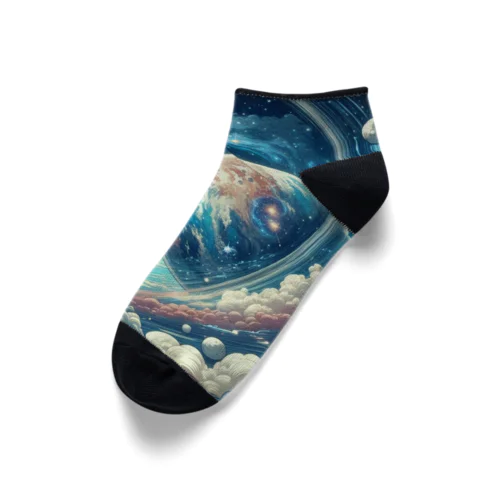 壮大な宇宙空間 Ankle Socks