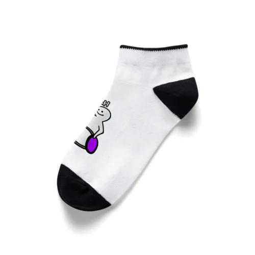 車いすバスケ　LOW&HIGH（紫） Ankle Socks