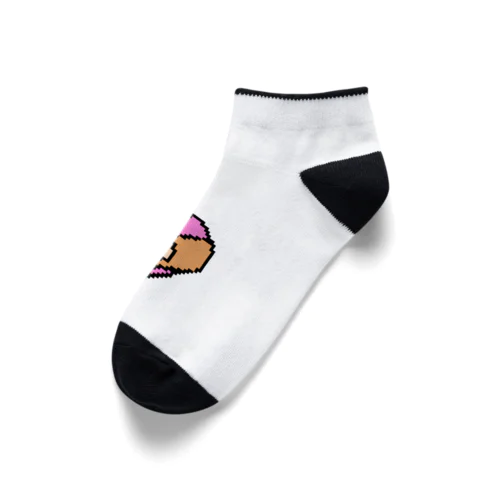 ドットのハートにばんそうこう Ankle Socks