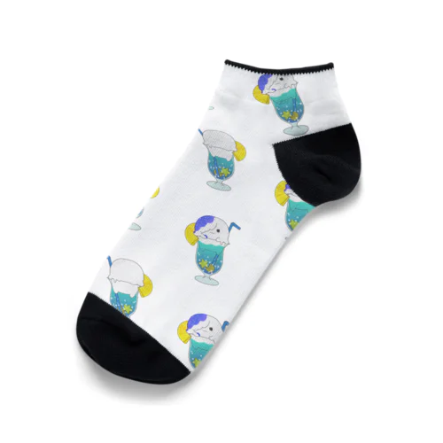 あしめリピート（ブルーハワイ味） Ankle Socks