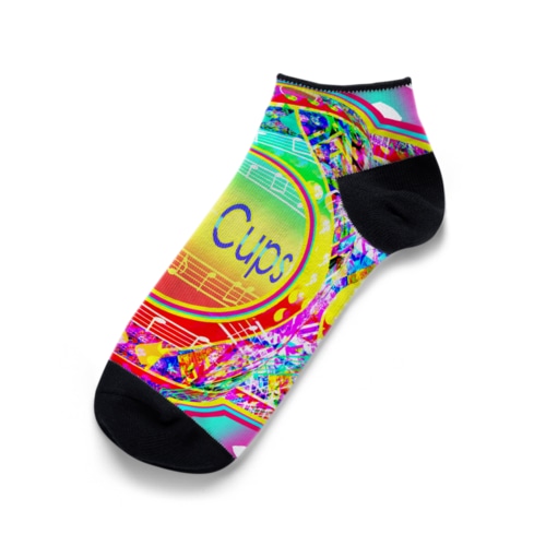 🌈🌟two of caps 祝杯カップ💕🥂💕🌟🌈 Ankle Socks