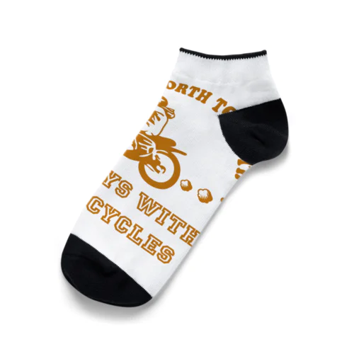 バイク日和(イエロー) Ankle Socks