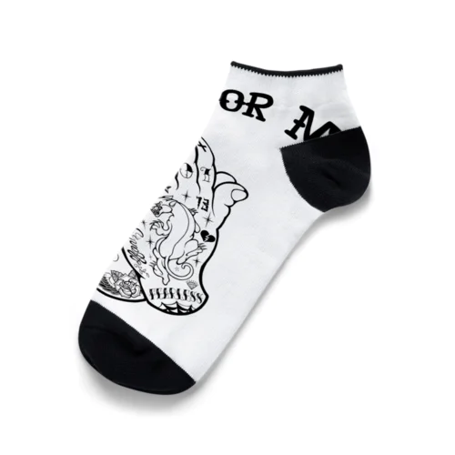 『Pray for me（黒）』 Ankle Socks