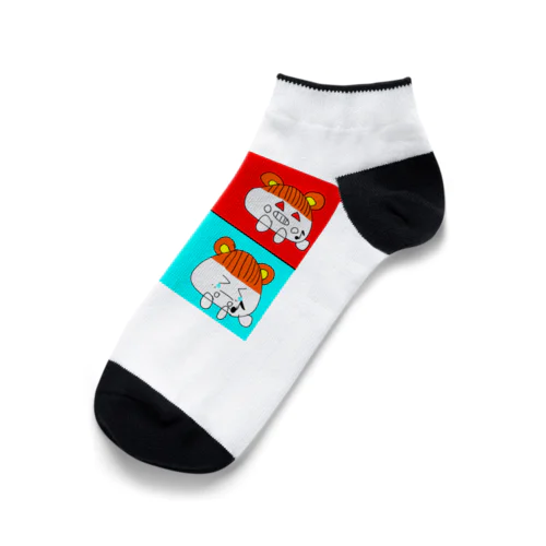 喜怒哀楽ウタハムちゃん (きちんとした方) Ankle Socks