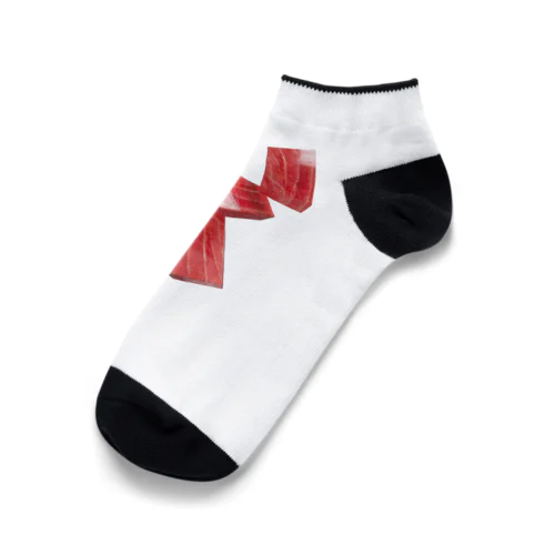 日本ではしばしば魚を生で食べる（まぐろ） Ankle Socks