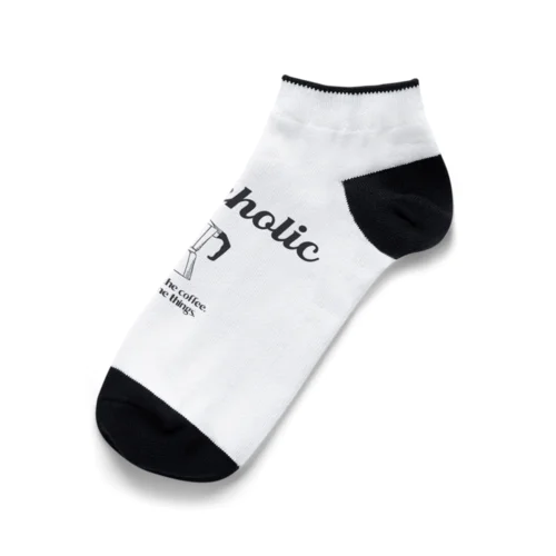 COFFEEHOLIC black logo Ankle Socks