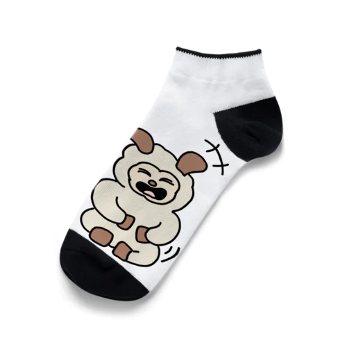 ヒツジトカエル 大笑いするふたり Ankle Socks