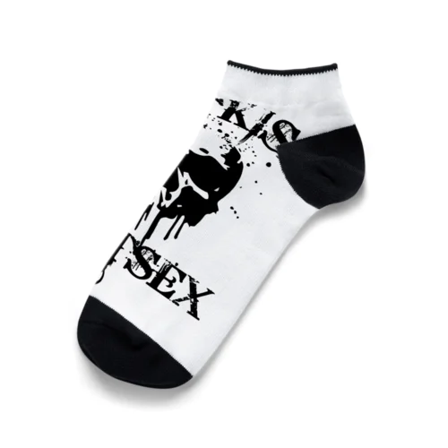 Skull Rose Ankle Socks