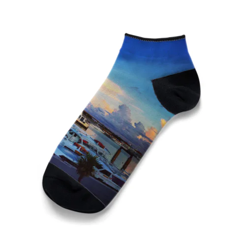 島の夕暮れ Ankle Socks