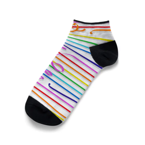 Rainbow Stripes くるぶしソックス