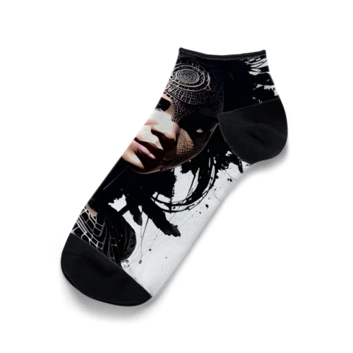 Cyber android girl   ZK2511 Ankle Socks