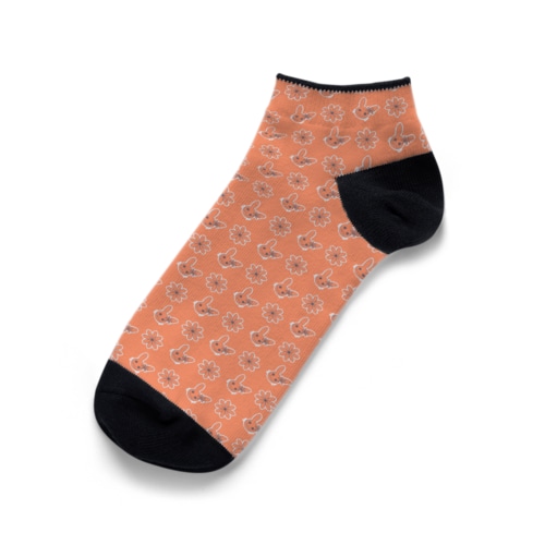 びっくり♥らびこ♥とお花 Ankle Socks