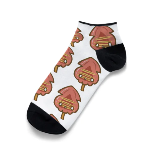 ドクロ風味なイカ焼き Ankle Socks