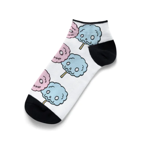 ドクロ風味な綿菓子 Ankle Socks