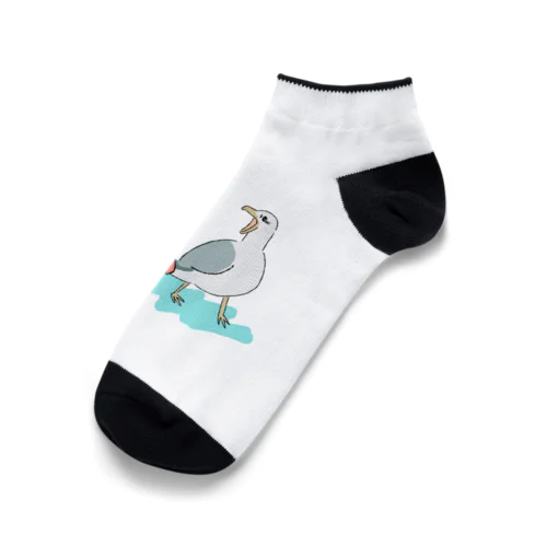 カニに油断したカモメくん Ankle Socks