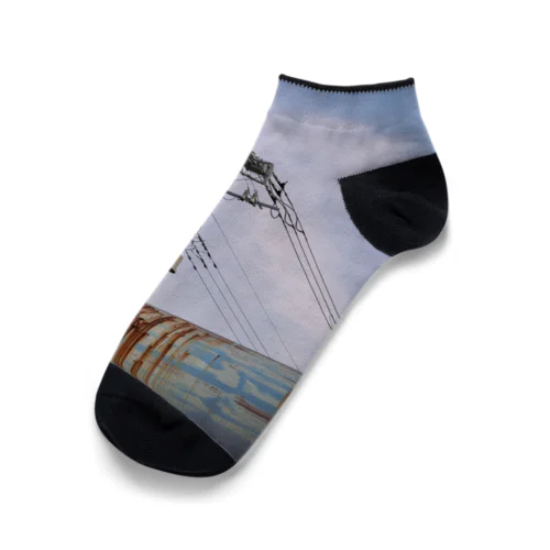 電信柱 T-shirt Ankle Socks