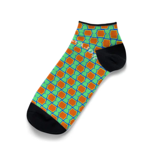 VINCA MAJOR -retro tile- Ankle Socks