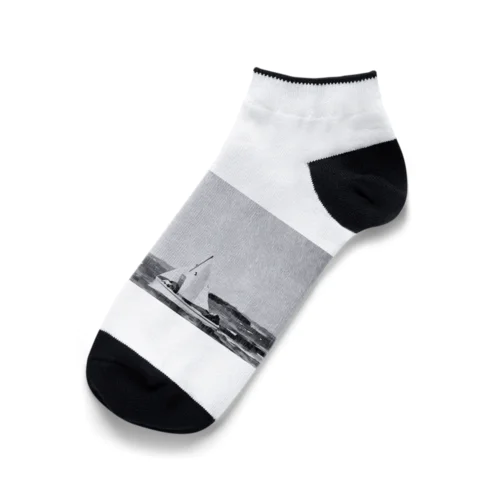 航海（モノクロ） Ankle Socks