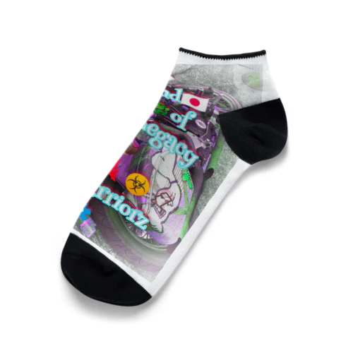 居眠りハーレー 転倒 Ankle Socks