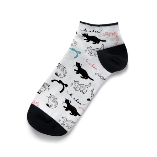 le chat (blanc) Ankle Socks