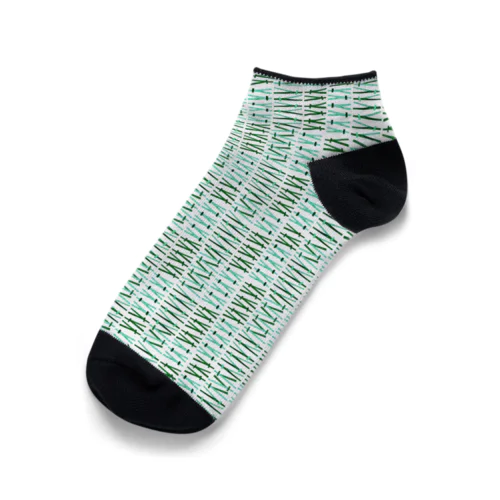 盆栽Tシャツ　ストライプ Ankle Socks