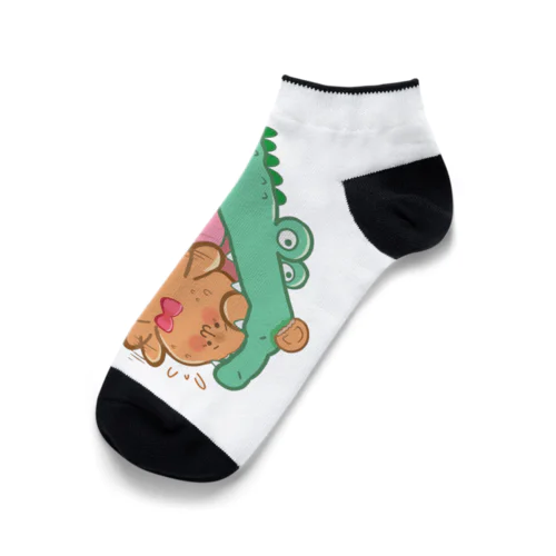 ワニさんともげこちゃん Ankle Socks