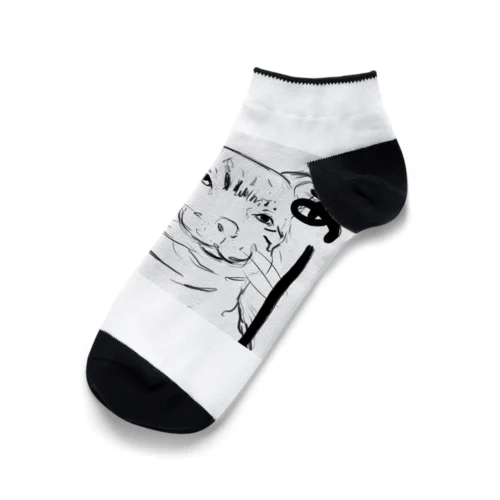 super_Cat Ankle Socks