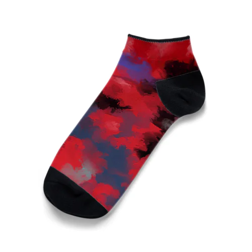red sky Ankle Socks