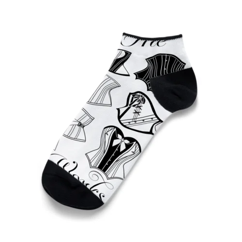 カタログ柄（ブラックライン） Ankle Socks