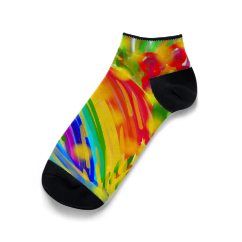 虹と滝とオーブ Ankle Socks