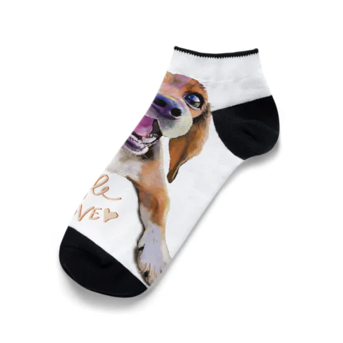 ビーグル犬LOVE Ankle Socks