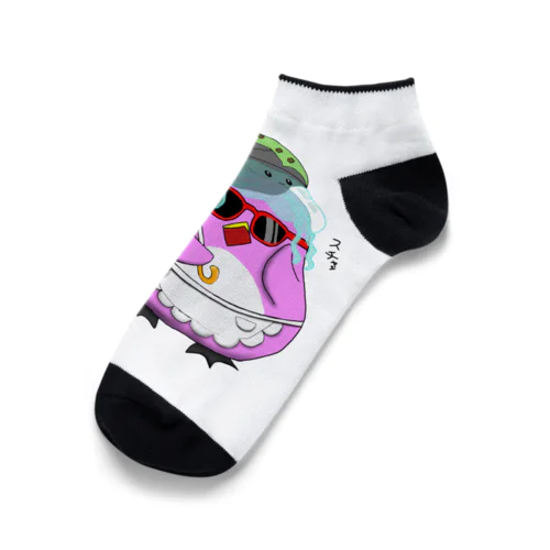 ペンギン母ちゃん 夏のおでかけ Ankle Socks