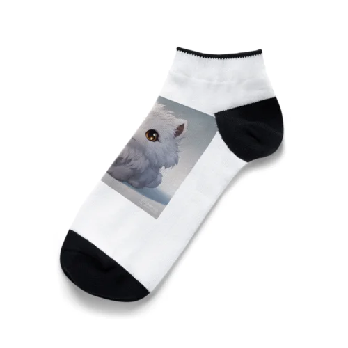 「ふわふわにゃんこ (Fuwafuwa Nyanko)」 Ankle Socks
