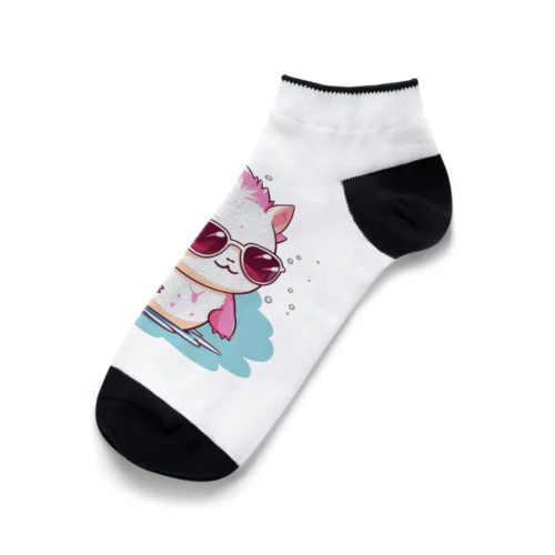 サングラスをかけているウーパールーパー Ankle Socks