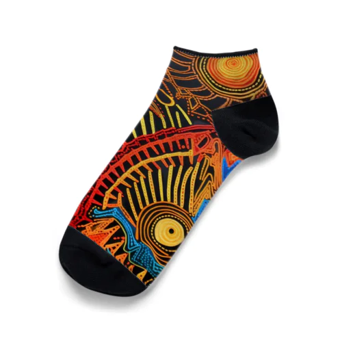 Psychede Calico #1 Ankle Socks