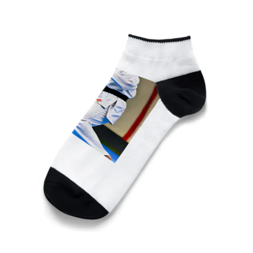 空手大好きイラストグッズ Ankle Socks