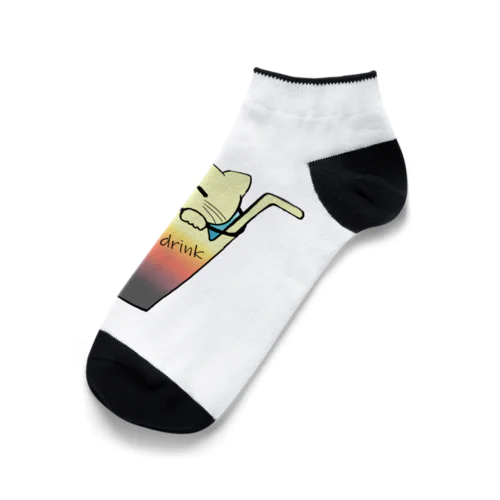 液体ねこ（カクテルver.） Ankle Socks