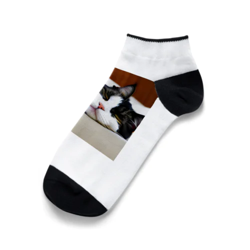 寝たネコ Ankle Socks