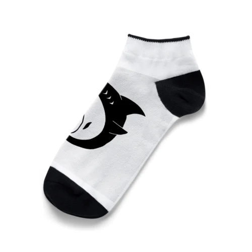 モノクロサメ Ankle Socks