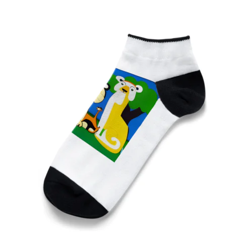 レインボーアニマル Ankle Socks