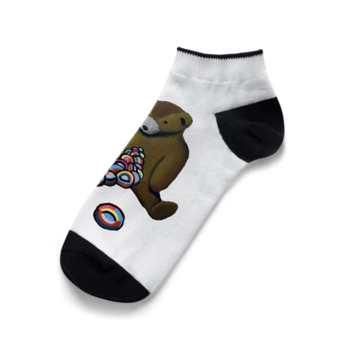 反省するクマさん Ankle Socks