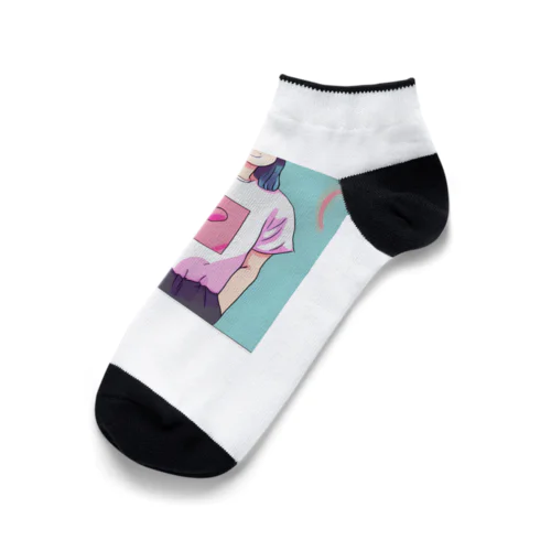 可愛いにこちゃん Ankle Socks